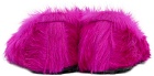 Marni Pink Calf-Hair Moc Loafers