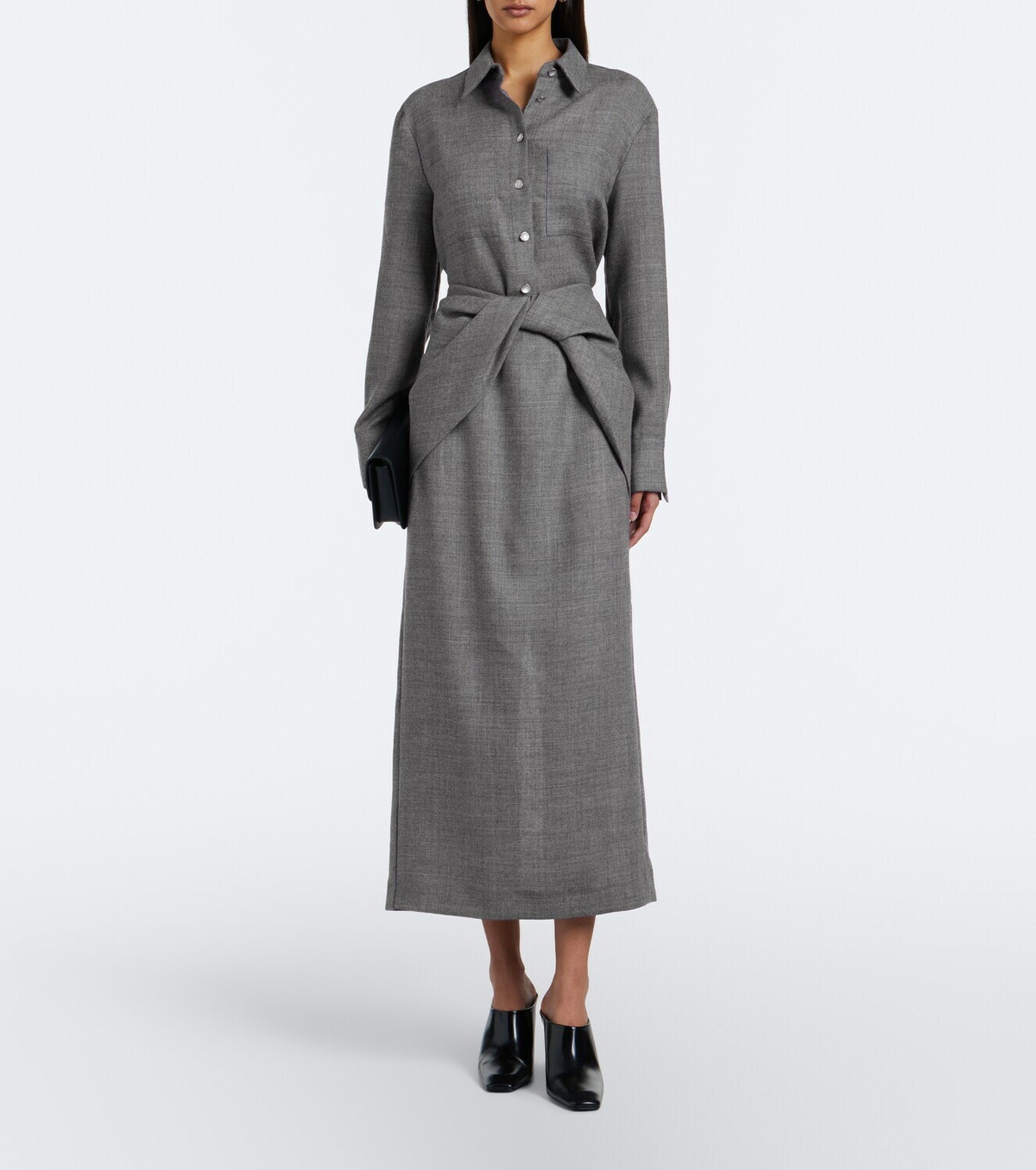Tove Hope virgin wool midi skirt