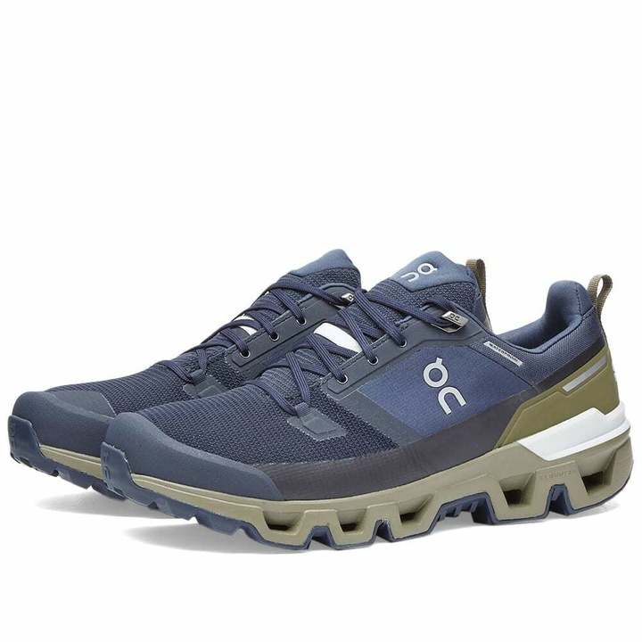 Photo: ON Men's Running Cloudwander Waterproof Sneakers in Midnight/Olive