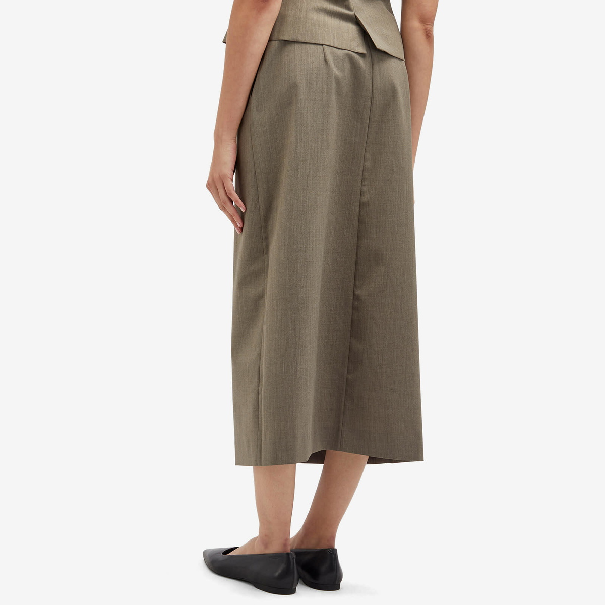 Samsøe Samsøe Women's Satove Midi Skirt in Bungee Cord