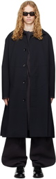 pet-tree-kor Navy Resonance Pleat Coat