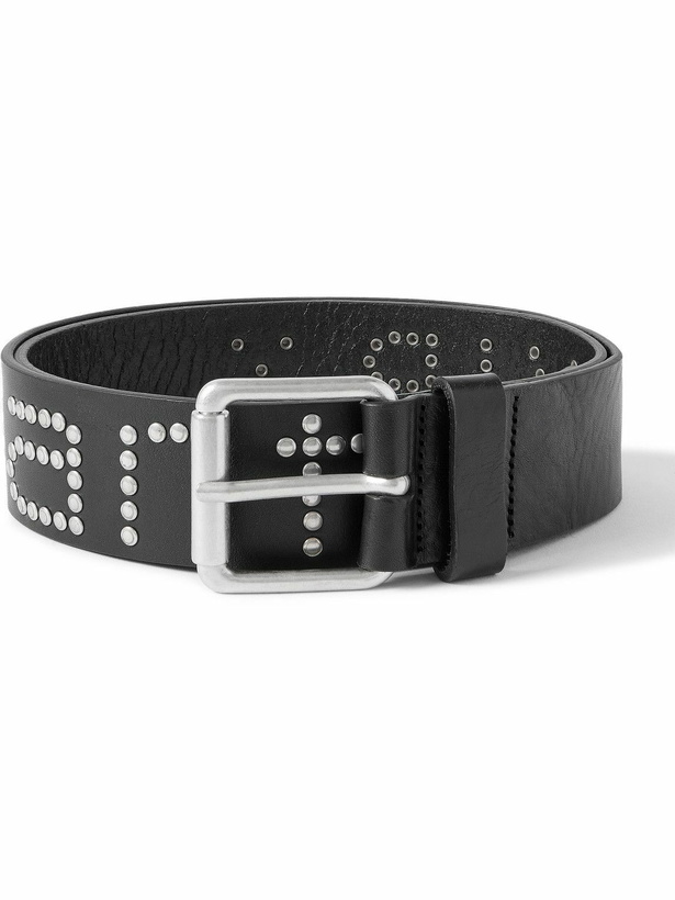Photo: Carhartt WIP - Script 4cm Studded Leather Belt - Black