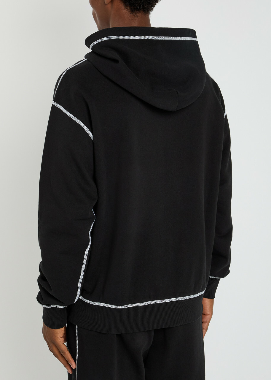 Dolce & Gabbana Logo-embroidered Cotton Sweatshirt Black