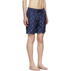 Onia Blue Mini Geo The Charles 7 Swim Shorts