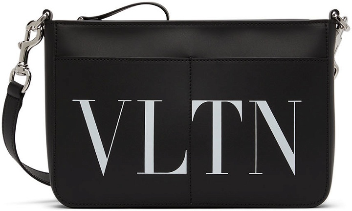 Photo: Valentino Garavani Black 'VLTN' Messenger Bag