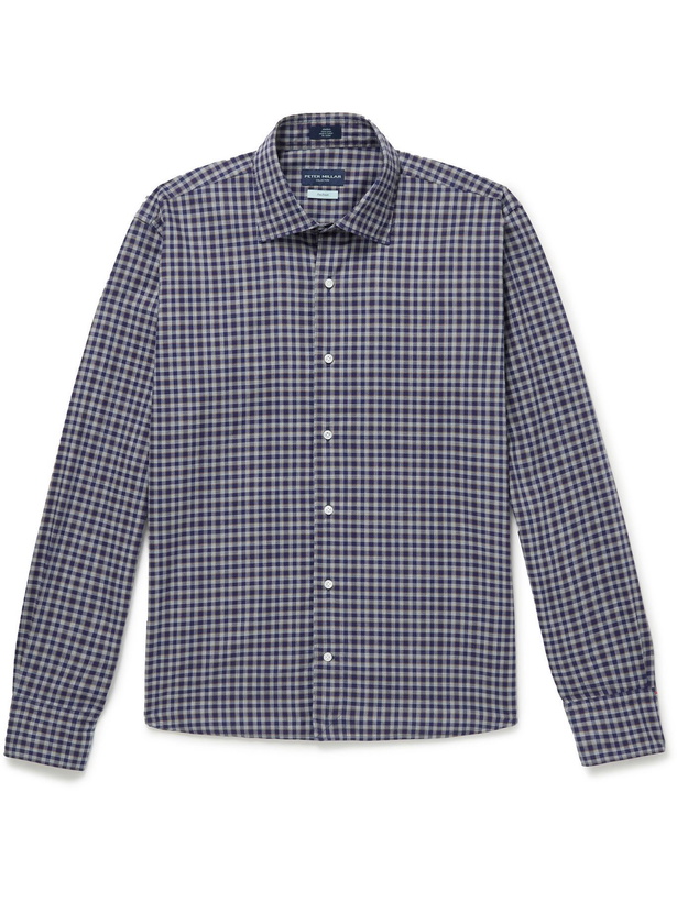 Photo: Peter Millar - Checked Cotton Shirt - Blue