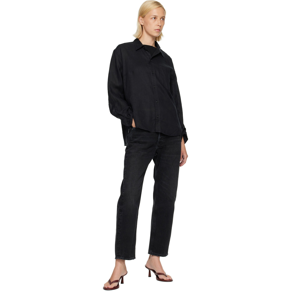 Citizens of Humanity Black Winslow Boyfriend Jeans