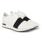 Balenciaga - Race Runner Leather, Neoprene, Suede and Mesh Sneakers - Men - White