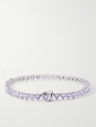 Hatton Labs - Sterling Silver Cubic Zirconia Bracelet - Purple