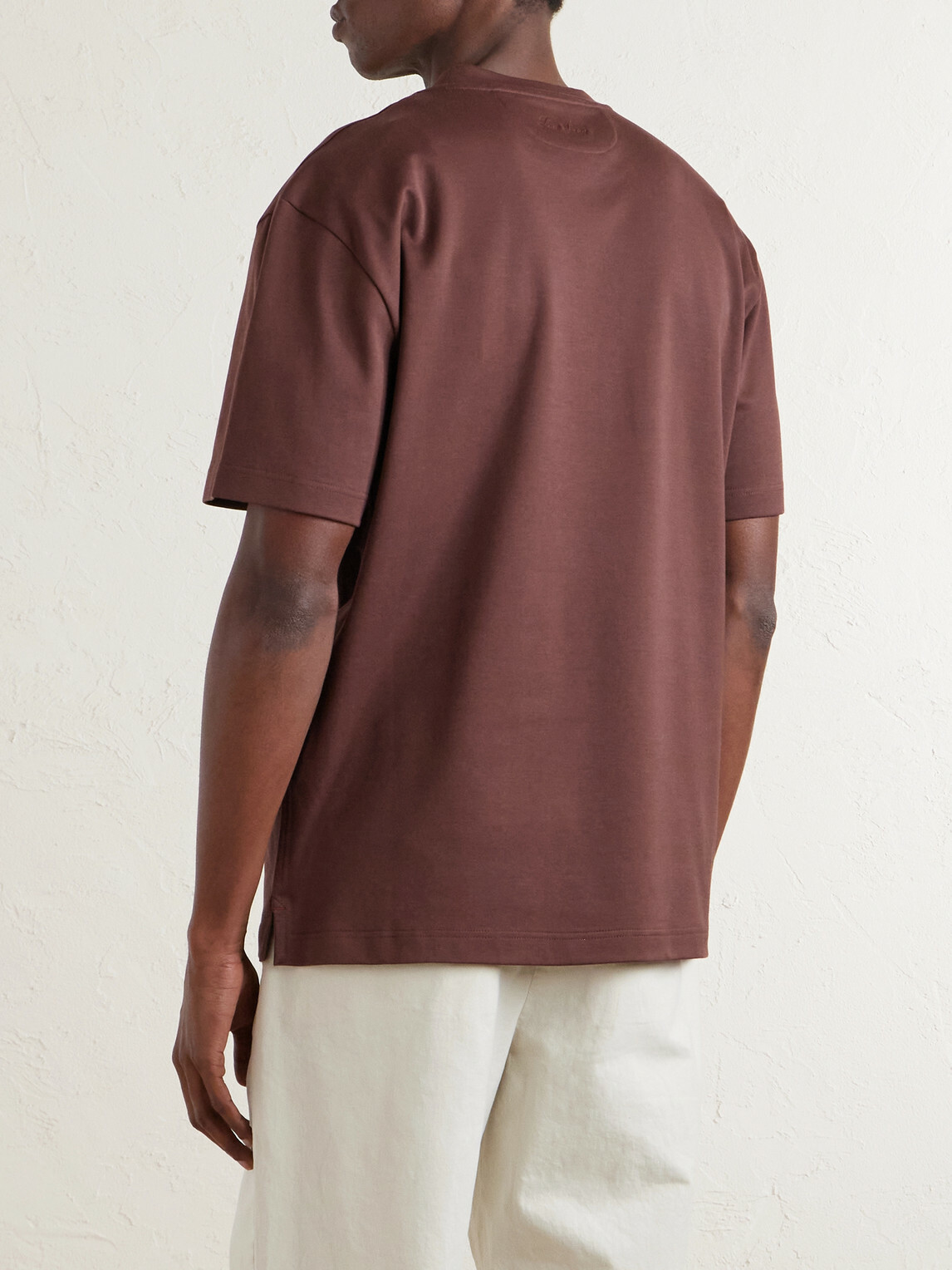 Loro Piana - Ray Cotton-Jersey T-Shirt - Burgundy
