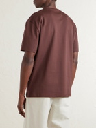 Loro Piana - Ray Cotton-Jersey T-Shirt - Burgundy