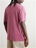 Abc. 123. - Logo-Appliquéd Cotton-Blend Jersey T-Shirt - Pink