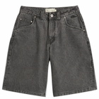 Dime Women's Classic Denim Shorts in Faded Black