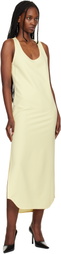 WARDROBE.NYC Yellow Matte Tank Maxi Dress