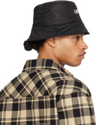 Off-White Black Embroidered Logo Bucket Hat