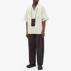 Studio Nicholson Men's Vard Poplin Vacation Shirt in Fossil