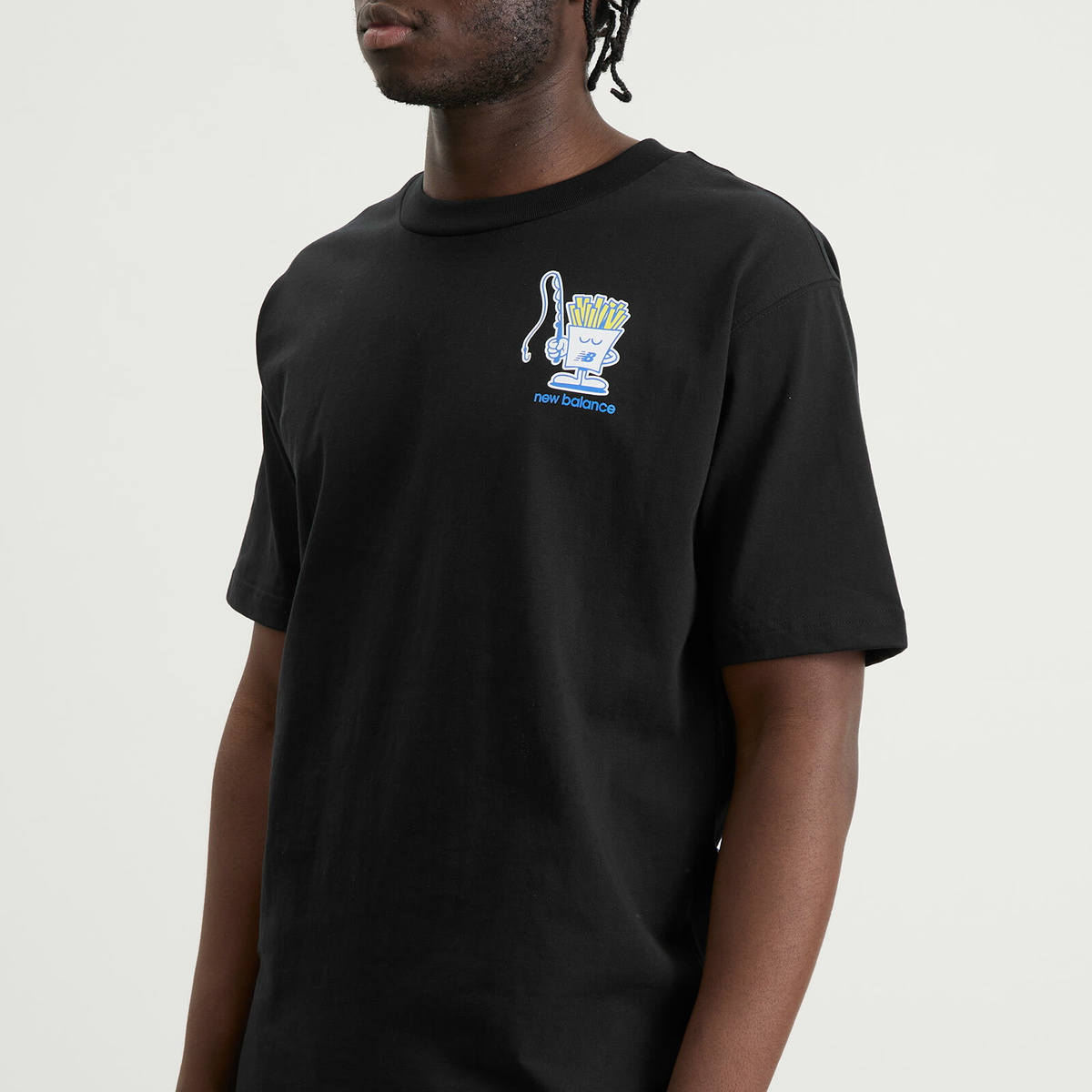 New Balance Men's Fish and Chips T-Shirt in Black