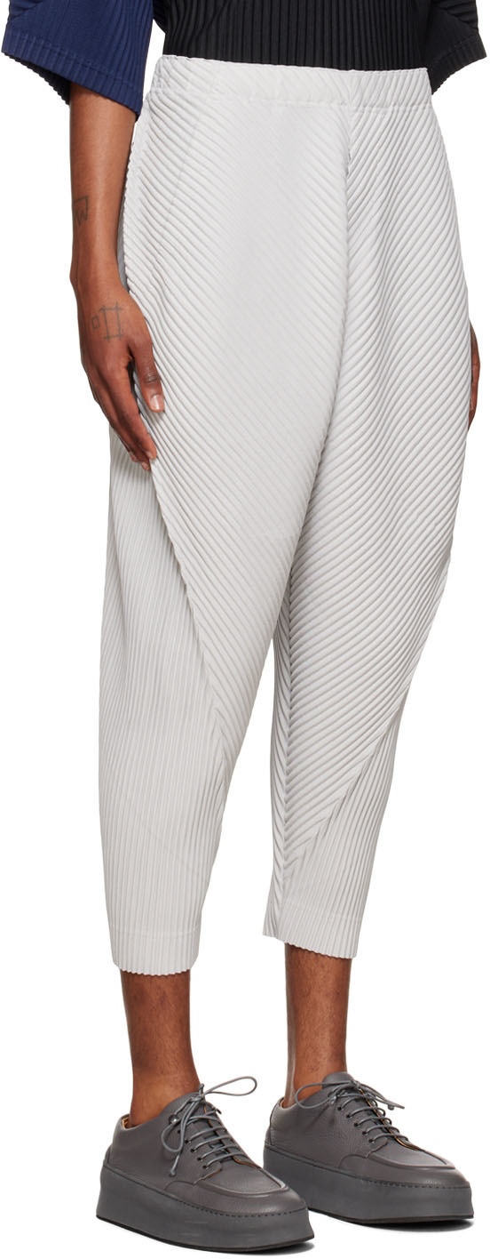 Homme Plissé Issey Miyake Gray Arc Trousers Homme Plisse Issey Miyake