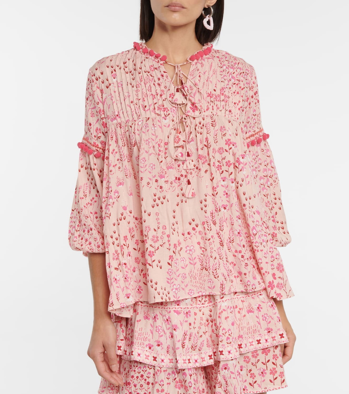 Poupette St Barth Clara floral blouse