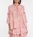 Poupette St Barth Clara floral blouse