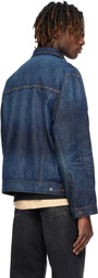 Hugo Blue Adjustable Hem Denim Jacket