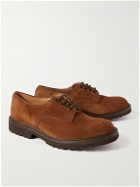 Tricker's - Daniel Castorino Suede Derby Shoes - Brown