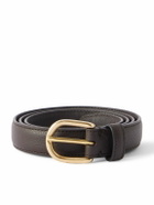 Saman Amel - Cardon 2.5cm Full-Grain Leather Belt - Brown