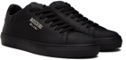 Moschino Black Leather Sneakers