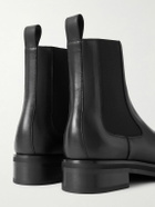 The Row - Oiled-Leather Chelsea Boots - Black
