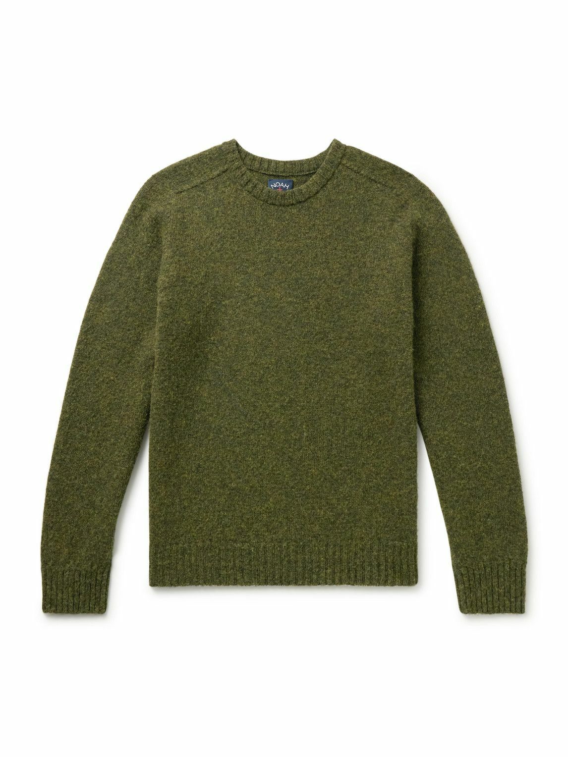 Noah NYC Grey Cashmere Donegal Crewneck Sweater Noah NYC