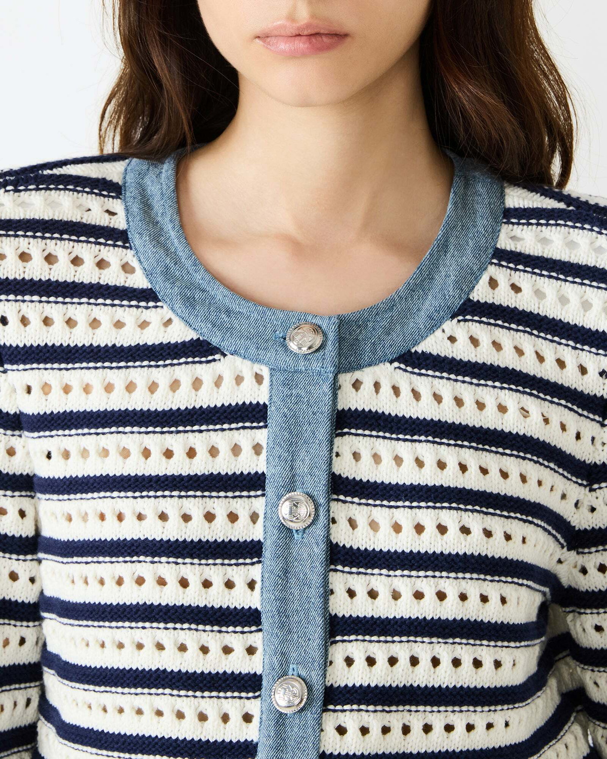 Steve Madden Cassette Cardigan in White
