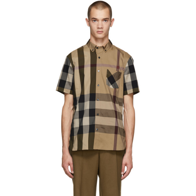 Photo: Burberry Beige Check Thornaby Shirt