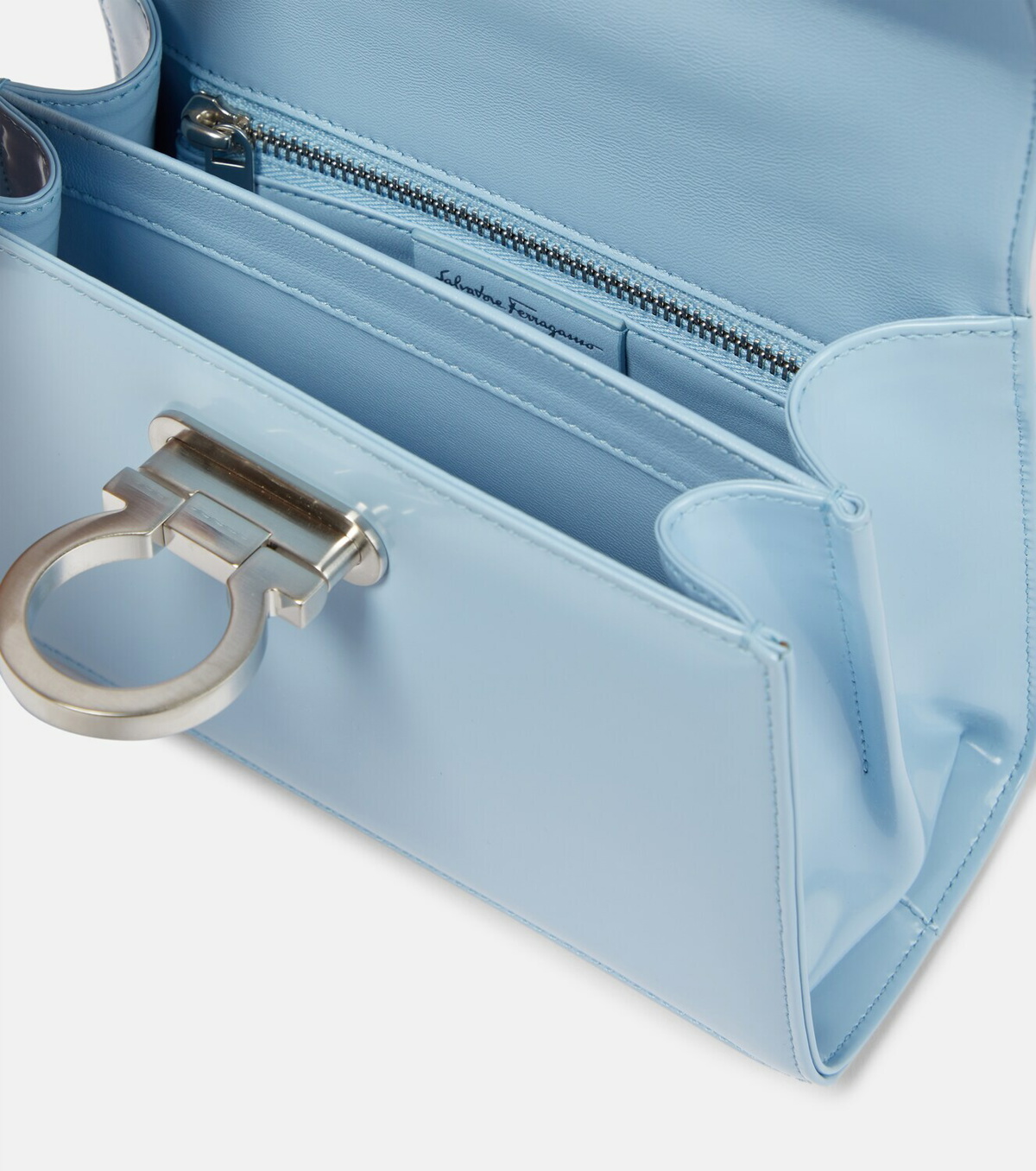 Ferragamo - Gancini Small leather tote bag