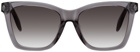 Alexander McQueen Grey Square Sunglasses