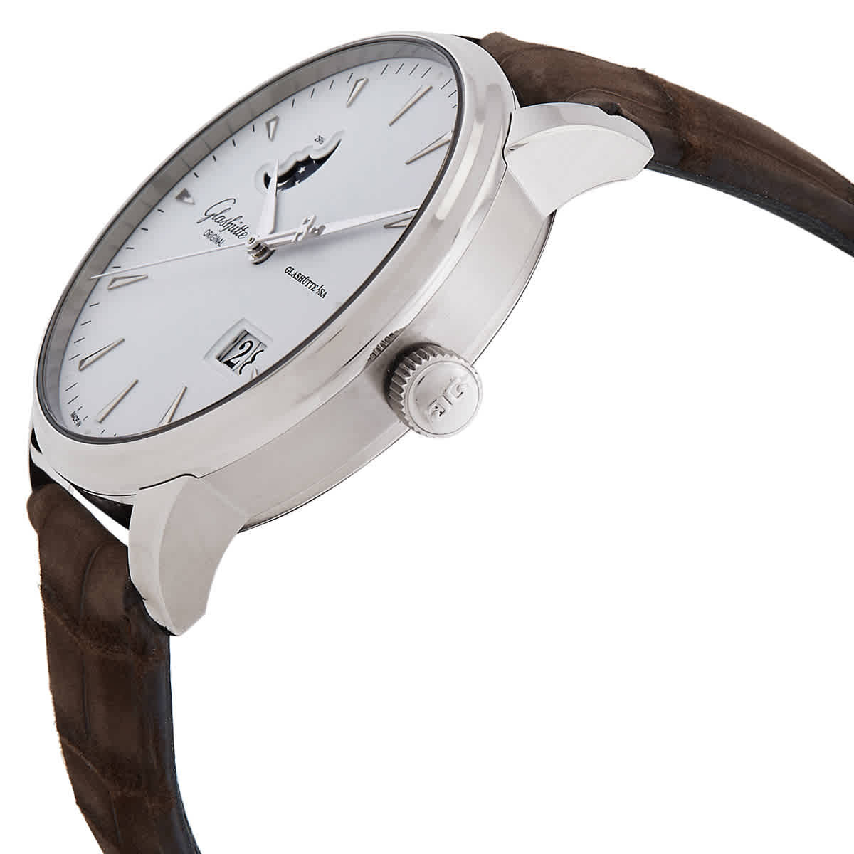 Glashutte Original Original Senator Excellence Panorama Automatic Moon Phase Silver Dial Mens Watch 1-36-04-05-0251