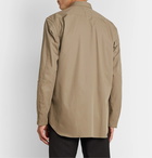 Comme des Garçons SHIRT - Slim-Fit Zip-Embellished Cotton-Poplin Shirt - Brown