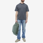 Beams Plus Men's Multi Stripe Pocket T-Shirt in Grey