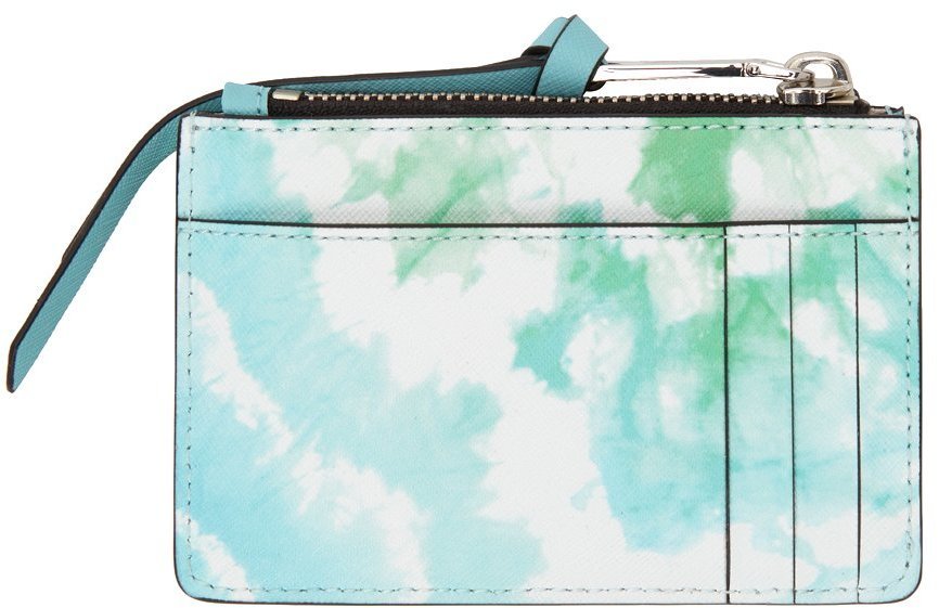 MARC JACOBS: The Tie Dye Snapshot bag in saffiano leather - Blue