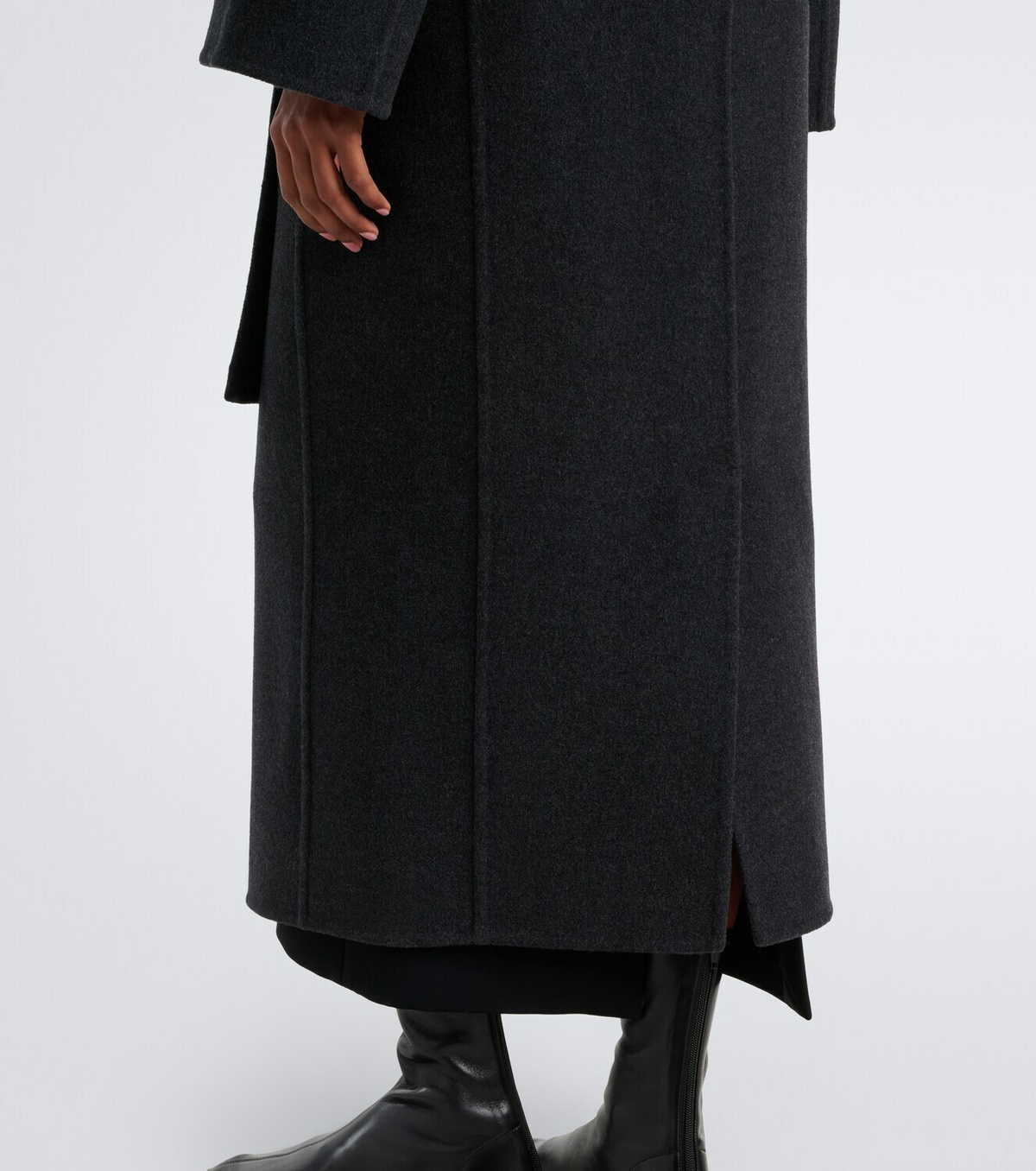 Khaite Romare wool wrap coat
