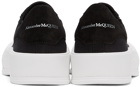 Alexander McQueen Black & White Deck Plimsoll Sneakers