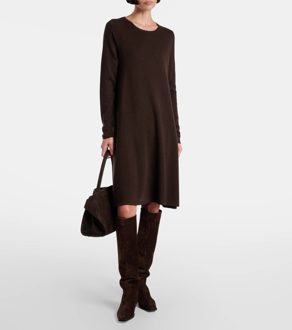 Jardin des Orangers Wool and cashmere midi dress