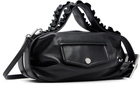 Simone Rocha Black Mini Biker Frill Belt Bag