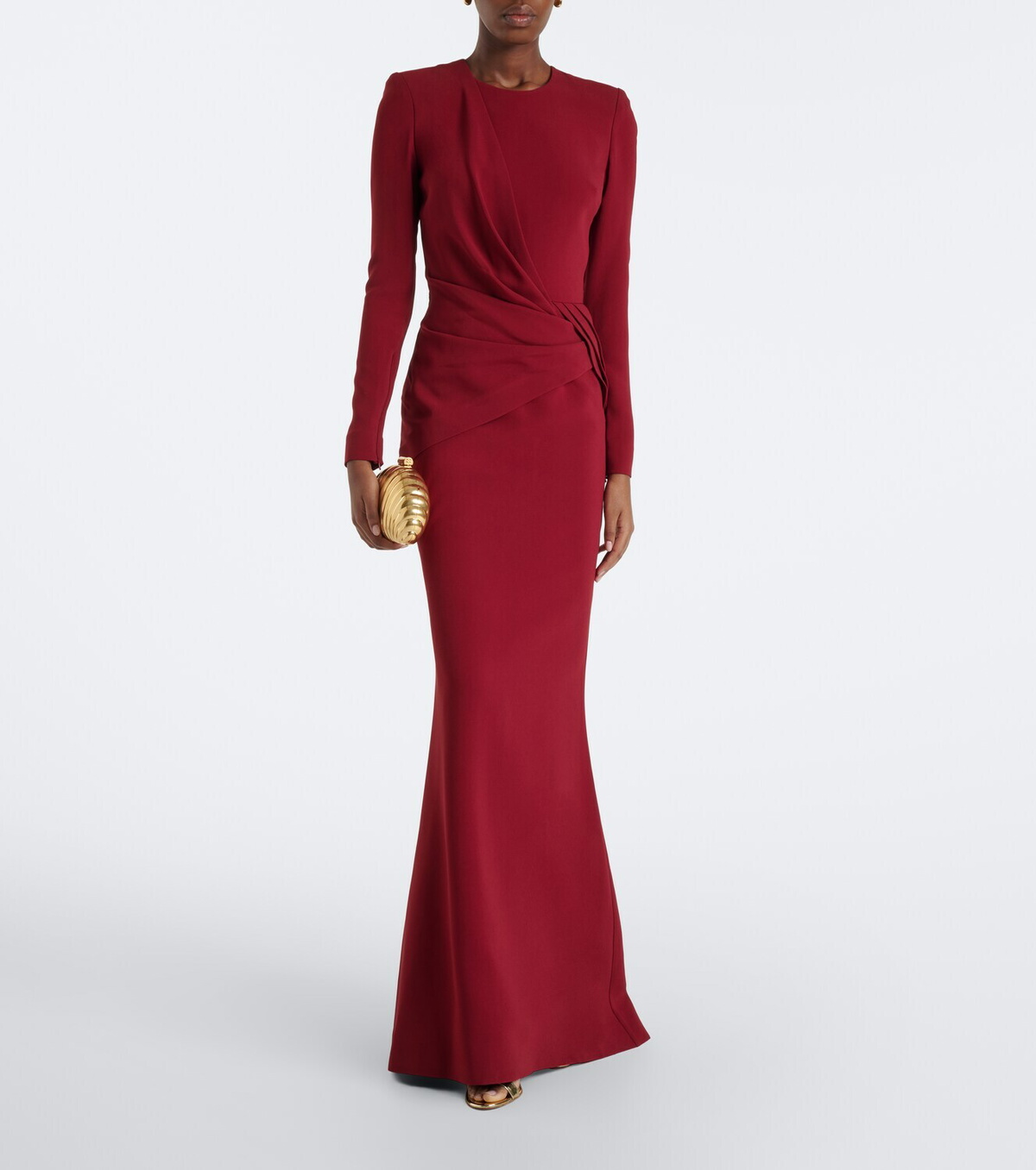 Elie Saab Draped cady gown