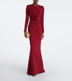 Elie Saab Draped cady gown