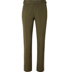 TOM FORD - Shelton Slim-Fit Cotton and Silk-Blend Suit Trousers - Green