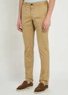 Slowear Slim-leg Stretch-cotton Trousers Khaki