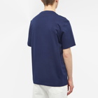 AMI Men's Paris Varsity Logo T-Shirt in Nautic Blue