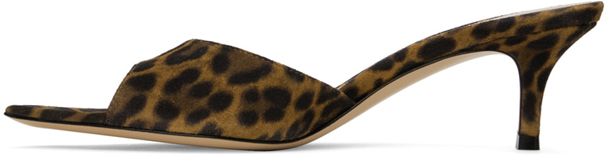 Gianvito Rossi SSENSE Exclusive Brown Elle 55 Mules