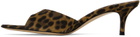 Gianvito Rossi SSENSE Exclusive Brown Elle 55 Mules