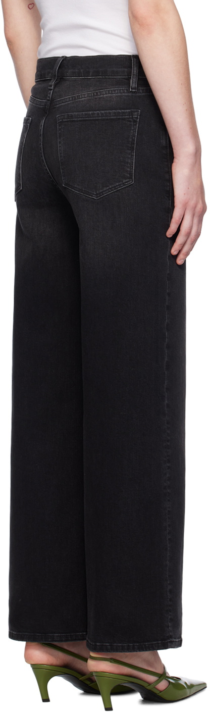 FRAME Black 'Le Slim Palazzo' Jeans